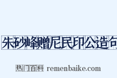 朱砂峰赠尼民印公造句是什么意思的图片